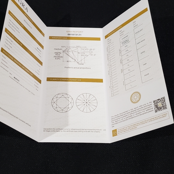 $1500  2CT 14K D2.00 MOISSANITE WHITE GOLD - Picture 13 of 14